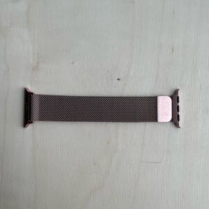 S/M/L 40/42mm Metallic Mesh Apple Watch Band - Pink